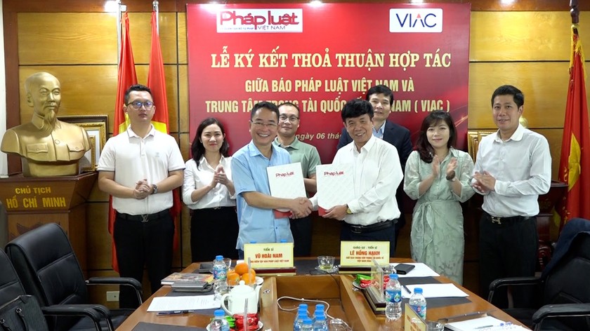 Báo Pháp luật Việt Nam và Trung tâm Trọng tài Quốc tế Việt Nam (VIAC) ký thỏa thuận hợp tác Thứ Sáu 06/06/2025 14:02 (GMT+7)